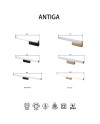 ANTIGA * APLIQUE LED IP44 4000K 18W ORO